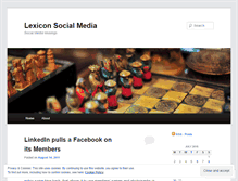Tablet Screenshot of lexiconsocialmedia.wordpress.com