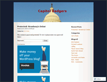 Tablet Screenshot of capitolbadgers.wordpress.com