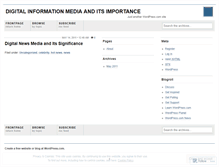 Tablet Screenshot of digitalnews211.wordpress.com