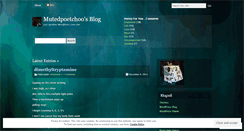 Desktop Screenshot of mutedpoetchoo.wordpress.com