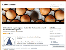 Tablet Screenshot of kuckucksvater.wordpress.com