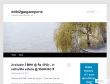 Tablet Screenshot of delhi2gurgaonportal.wordpress.com