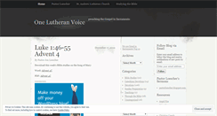 Desktop Screenshot of onelutheranvoice.wordpress.com