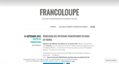Desktop Screenshot of francoloupe.wordpress.com