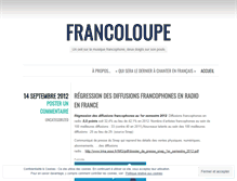 Tablet Screenshot of francoloupe.wordpress.com