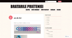 Desktop Screenshot of bratarileprietenieishop.wordpress.com