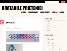 Tablet Screenshot of bratarileprietenieishop.wordpress.com