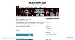 Desktop Screenshot of ma1987.wordpress.com