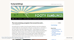 Desktop Screenshot of footyramblings.wordpress.com