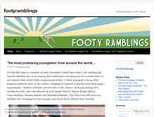 Tablet Screenshot of footyramblings.wordpress.com
