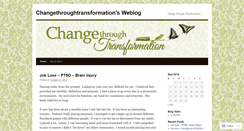 Desktop Screenshot of changethroughtransformation.wordpress.com