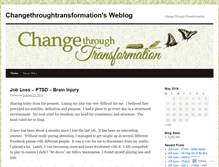 Tablet Screenshot of changethroughtransformation.wordpress.com