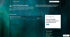 Desktop Screenshot of bbmanufacturing.wordpress.com