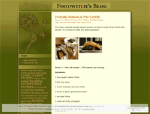 Tablet Screenshot of foodwitch.wordpress.com