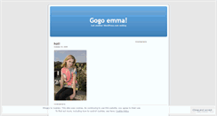Desktop Screenshot of gogoemma.wordpress.com