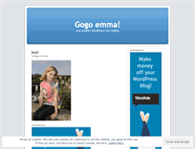 Tablet Screenshot of gogoemma.wordpress.com