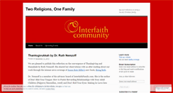 Desktop Screenshot of interfaithcommunity.wordpress.com