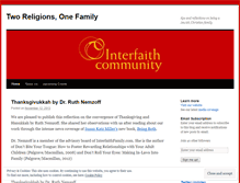 Tablet Screenshot of interfaithcommunity.wordpress.com