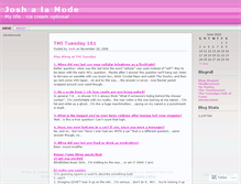 Tablet Screenshot of joshalamode.wordpress.com