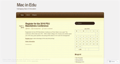 Desktop Screenshot of macinedu.wordpress.com