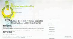 Desktop Screenshot of formativeinnovations.wordpress.com