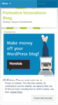 Mobile Screenshot of formativeinnovations.wordpress.com