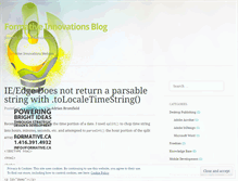 Tablet Screenshot of formativeinnovations.wordpress.com