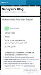 Mobile Screenshot of naneyan.wordpress.com