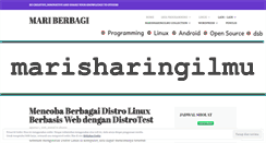 Desktop Screenshot of marisharingilmu.wordpress.com