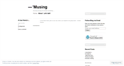 Desktop Screenshot of flightymusings.wordpress.com