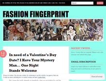 Tablet Screenshot of fashionfingerprint.wordpress.com