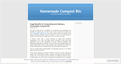 Desktop Screenshot of homemadecompostbin.wordpress.com