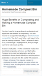 Mobile Screenshot of homemadecompostbin.wordpress.com