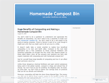 Tablet Screenshot of homemadecompostbin.wordpress.com