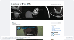 Desktop Screenshot of brucewylie.wordpress.com