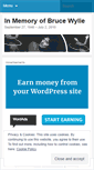 Mobile Screenshot of brucewylie.wordpress.com