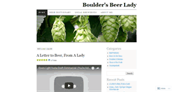 Desktop Screenshot of bouldersbeerlady.wordpress.com