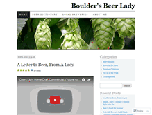 Tablet Screenshot of bouldersbeerlady.wordpress.com