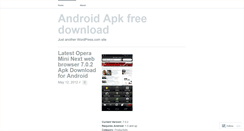 Desktop Screenshot of androidapkdownloadforfree.wordpress.com