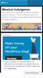 Mobile Screenshot of musicalindulgence.wordpress.com