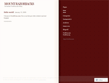 Tablet Screenshot of mvrazorbacks.wordpress.com