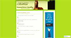 Desktop Screenshot of caballowsos.wordpress.com