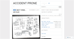 Desktop Screenshot of accidentprone.wordpress.com