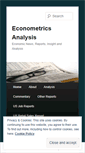 Mobile Screenshot of econometricsanalysis.wordpress.com