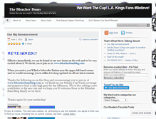 Tablet Screenshot of bleacherbumblog.wordpress.com