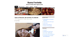 Desktop Screenshot of buonaforchetta.wordpress.com