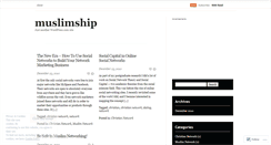 Desktop Screenshot of muslimship.wordpress.com