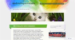 Desktop Screenshot of ajudandoquemajuda.wordpress.com