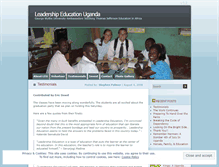 Tablet Screenshot of leuganda.wordpress.com