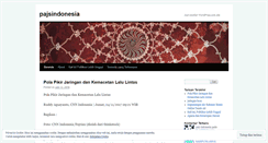 Desktop Screenshot of pajsindonesia.wordpress.com